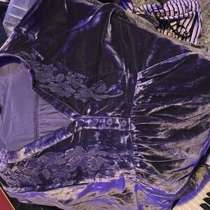 Pewter velvet long sleeve